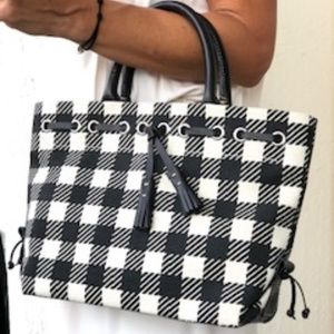 Dooney & Bourke canvas and leather handbag